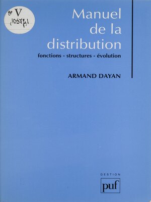 cover image of Manuel de la distribution